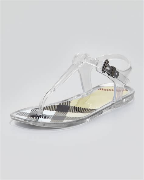 burberry jelly chainlink sandals